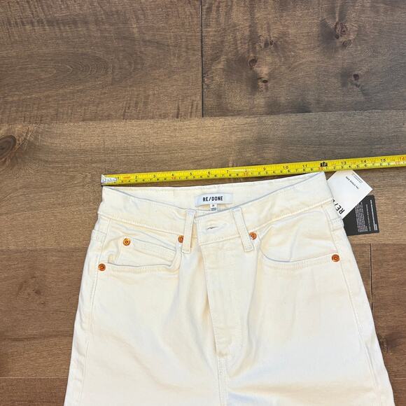 RE/DONE Women's Originals 70's Straight Jeans Vintage White size 24 193-3W7STRT - Picture 3 of 8
